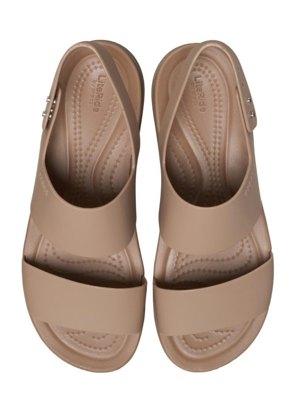 CROCS Brooklyn Platform Wedge Sandal- Latte - Picture 5 of 11